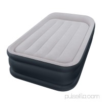 Intex Deluxe Raised Pillow Rest Airbed Mattress with Built-in Pump, Twin, Full and Queen Sizes Available   551353093